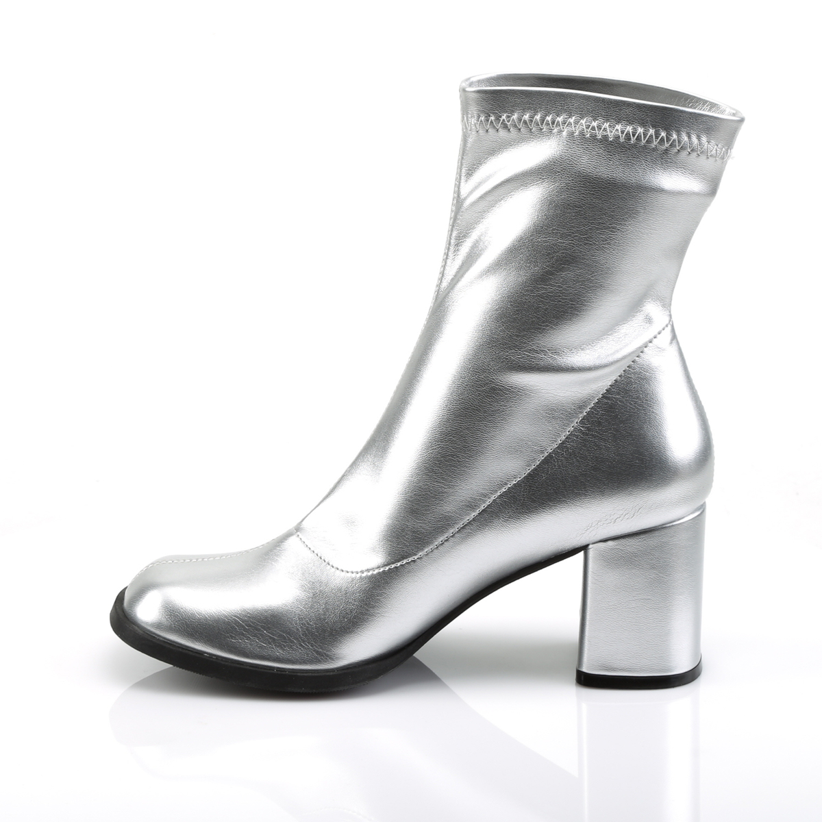 cheap silver gogo boots