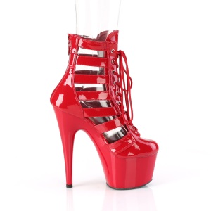 ADORE-1013MST 18 cm pleaser stivaletti tacco alto plateau rosso