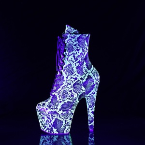 ADORE-1020 18 cm pleaser high heels ankle boots neon
