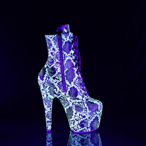ADORE-1020 18 cm pleaser high heels ankle boots neon