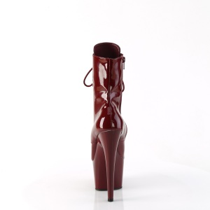 ADORE-1020 18 cm pleaser stivaletti tacco alto plateau borgogna