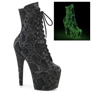 ADORE-1020 18 cm pleaser stivaletti tacco alto plateau neon