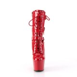 ADORE-1043 - 18 cm platform stivaletti tacchi alti vernice rosso