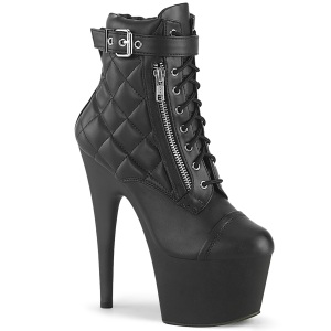 ADORE-700-05 18 cm pleaser stivaletti tacco alto plateau neri