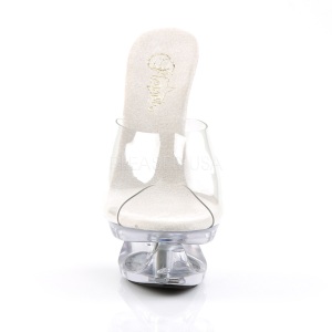 Acrilico 16,5 cm ECLIPSE-601 ciabatta donna tacco plateau