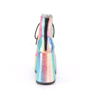 Arcobaleno 13 cm DemoniaCult CAMEL-203 chunky stivaletti gotico