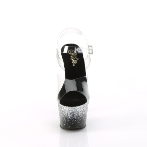 Argentate 18 cm ADORE-708SS scintillare plateau sandali donna con tacco