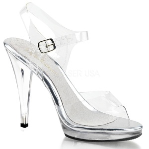 Argento 11,5 cm FLAIR-408 Sandali Donna con Tacco