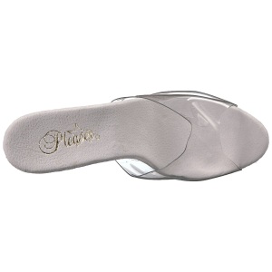 Argento 18 cm ADORE-701LG scintillare plateau ciabatta donna con tacco