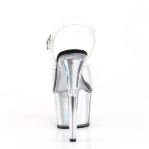 Argento 18 cm ADORE-708HGI Ologramma plateau sandali donna con tacco