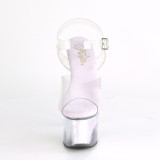 Argento 18 cm SKY-308MC Ologramma plateau sandali donna con tacco