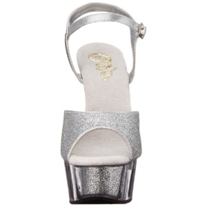 Argento Brillare 15 cm DELIGHT-609-5G Tacchi Alti Plateau