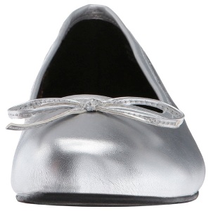 Argento Ecopelle ANNA-01 grandi taglie scarpe ballerine