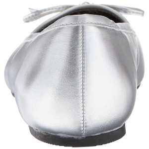 Argento Ecopelle ANNA-01 grandi taglie scarpe ballerine