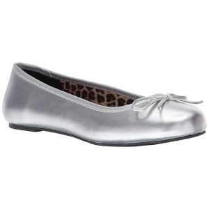 Argento Ecopelle ANNA-01 grandi taglie scarpe ballerine