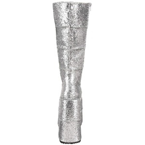 Argento Glitter 18 cm STACK-301G stivali demonia unisex - stivali da cyberpunk