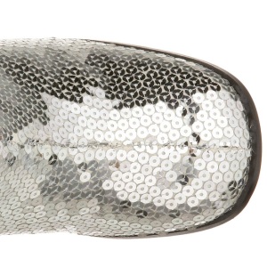 Argento Lustrini 8 cm SPECTACUL-300SQ Stivali Donna da Uomo