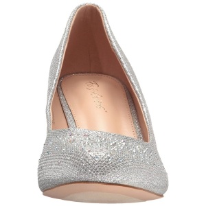 Argento Pietre Cristallo 6,5 cm DORIS-06 Scarpe Dcollet da Sera