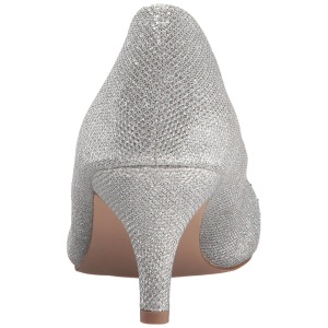 Argento Pietre Cristallo 6,5 cm DORIS-06 Scarpe Dcollet da Sera