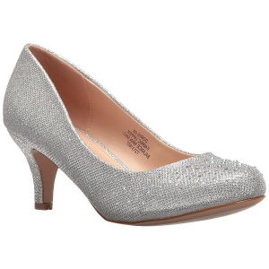 Argento Pietre Cristallo 6,5 cm DORIS-06 Scarpe Dcollet da Sera