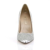 Argento Scintillare 10 cm CLASSIQUE-20 grandi taglie scarpe stilettos