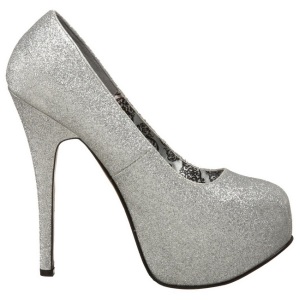 Argento Scintillare 14,5 cm Burlesque TEEZE-31G Platform Calzature Dcollet