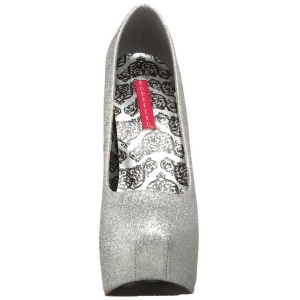 Argento Scintillare 14,5 cm Burlesque TEEZE-31G Platform Calzature Dcollet