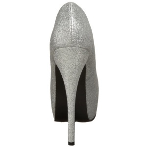 Argento Scintillare 14,5 cm Burlesque TEEZE-31G Platform Calzature Dcollet