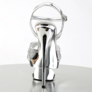 Argento Scintillare 16,5 cm Pleaser ECLIPSE-619G Scarpa Stiletto Alto