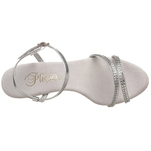 Argento Scintillare 8 cm BELLE-316 Sandali Donna con Tacco