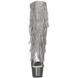 Argento Strass 18 cm ADORE-2024RSF stivali con frange donna tacco altissime