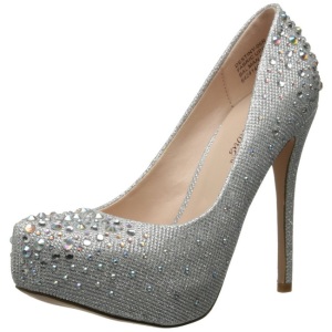 Argento Strass Cristallo 13 cm DESTINY-06R Plateau Scarpe Dcollet