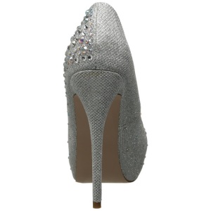 Argento Strass Cristallo 13 cm DESTINY-06R Plateau Scarpe Dcollet