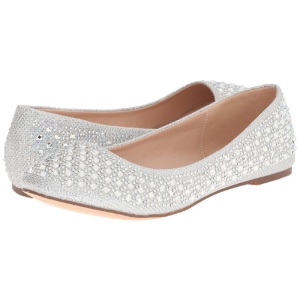 Argento TREAT-06 pietra cristallo scarpe ballerine donna