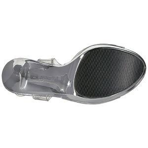 Argento Trasparente 13 cm COCKTAIL-508 Plateau Sandali Tacco Altissimo