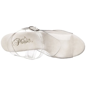 Argento Trasparente 18 cm SKY-308 Plateau Tacchi Alti a Spillo