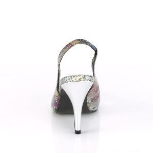 Argento modello di serpente 10 cm DREAM-405 Dcollet slingback per trans