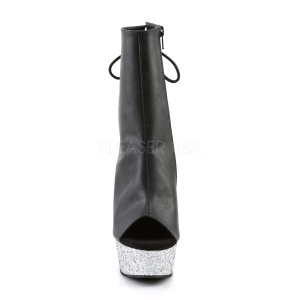 Argento scintillare 15 cm Pleaser DELIGHT-1018LG stivaletti da pole dance