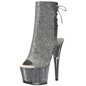Argento scintillare 18 cm ADORE-1018G stivaletti plateau suola donna