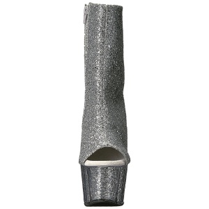 Argento scintillare 18 cm ADORE-1018G stivaletti plateau suola donna