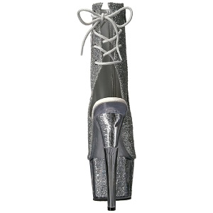 Argento scintillare 18 cm ADORE-1018G stivaletti plateau suola donna
