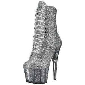 Argento scintillare 18 cm ADORE-1020G stivaletti plateau suola donna