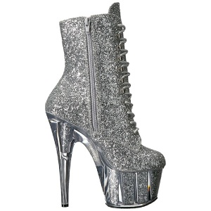 Argento scintillare 18 cm ADORE-1020G stivaletti plateau suola donna