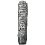 Argento scintillare 18 cm ADORE-1020G stivaletti plateau suola donna