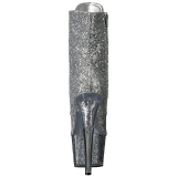 Argento scintillare 18 cm ADORE-1020G stivaletti plateau suola donna