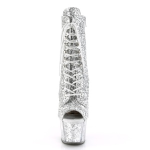Argento scintillare 18 cm ADORE-1021G stivaletti plateau suola donna