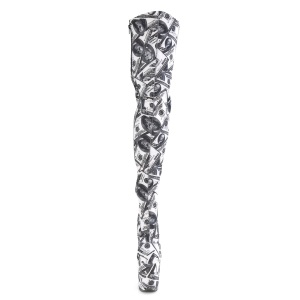 Banconote dollaro 20 cm FLAMINGO-3000DP stivali overknee piattaforma exotic pole