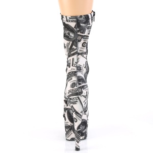 Banconote dollaro e tela 18 cm ADORE-1002DP stivaletti con plateau