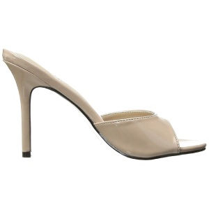 Beige 10 cm CLASSIQUE-01 ciabatta donna tacco basso