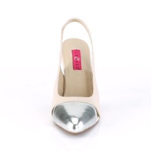 Beige 10 cm DREAM-405 Dcollet slingback per trans